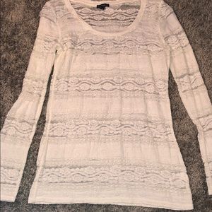 Lace long sleeve top